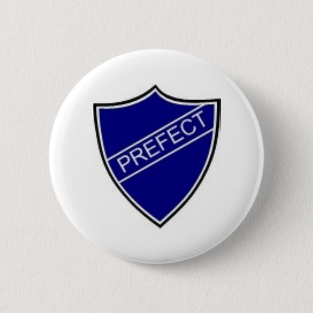 Prefect Badge Blue Button (Front)