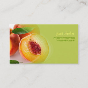 Prefectly fresh peaches business card