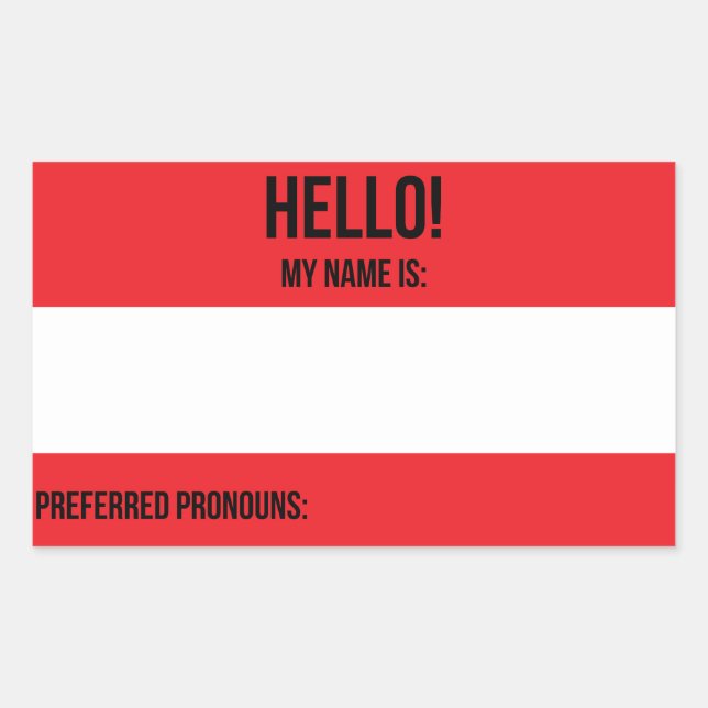 Preferred Pronouns Sticker (Front)