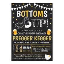 pregger kegger invitations