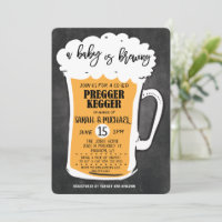 Pregger 2024 kegger invitations