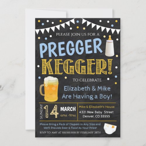 Pregger Kegger Party Invitation