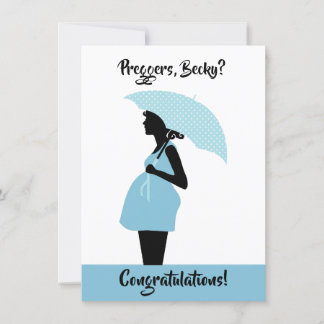 Preggers Custom Congratulations Card