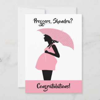 Preggers Custom Congratulations Card