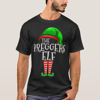 Preggers Elf Group Matching Family Christmas Gift T-Shirt