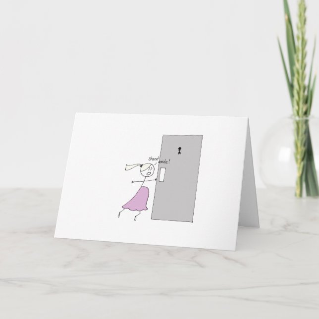 Preggo Has To Pee Now! Card (Front)