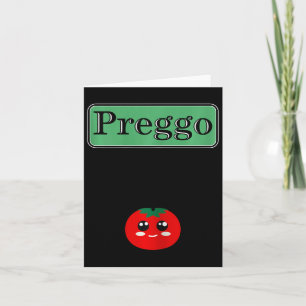 Preggo Sauce Funny Maternity Halloween Costume Tom Card