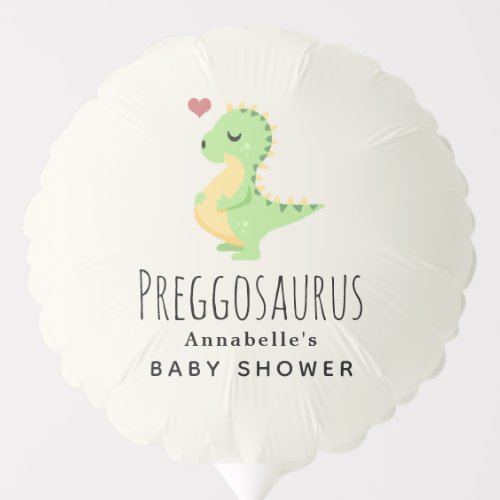 Preggosaurus Cute Dinosaur Baby Shower  Balloon