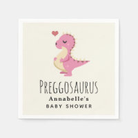 Preggosaurus Cute Dinosaur Girl  Baby shower