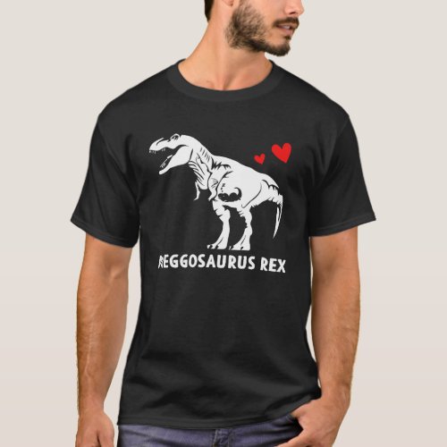 Preggosaurus Rex  Pregnant Mom Dinosaur T_Shirt