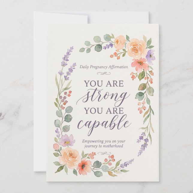Pregnancy Affirmation Cards Mom To Be Gift Set (Front)