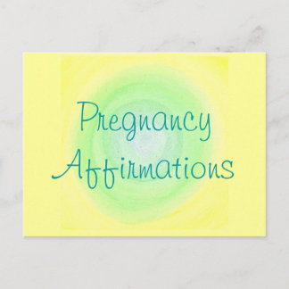 Pregnancy Affirmations, postcards