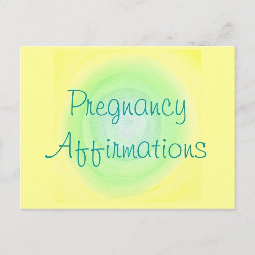 Pregnancy Affirmations postcards