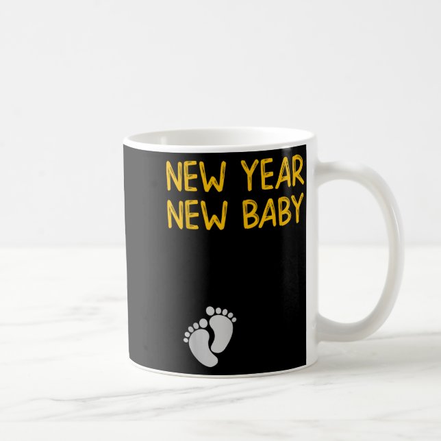 Pregnancy Announcemen - New Year New Baby  Coffee Mug (Right)