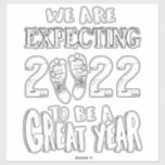 Pregnancy Announcement 2022 We Are Expecting Sticker