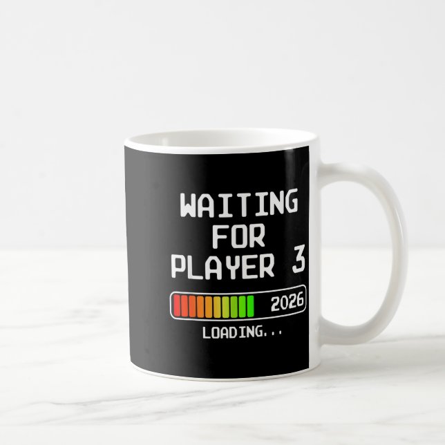 Pregnancy Announcement 2026 Waiting For Player 3 D Coffee Mug (Right)
