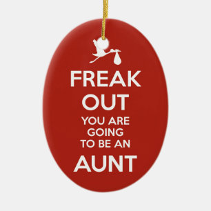 Pregnancy Announcement Aunt Ornament Christmas