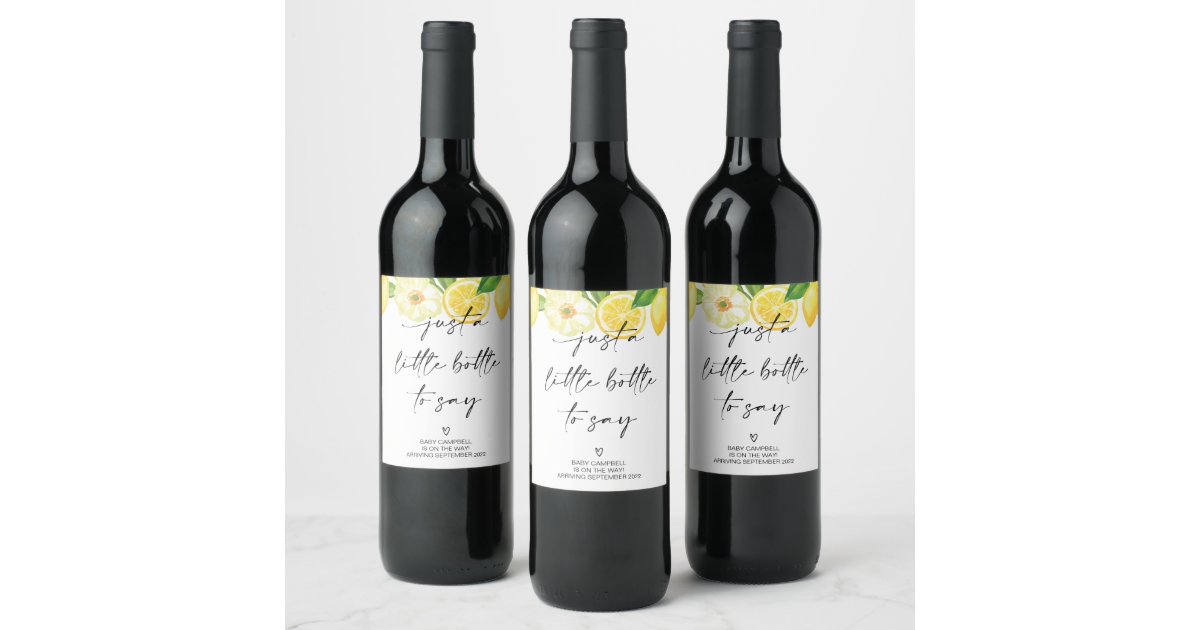Pregnancy Announcement Baby Reveal Mom To Be Wine Label Zazzle Com