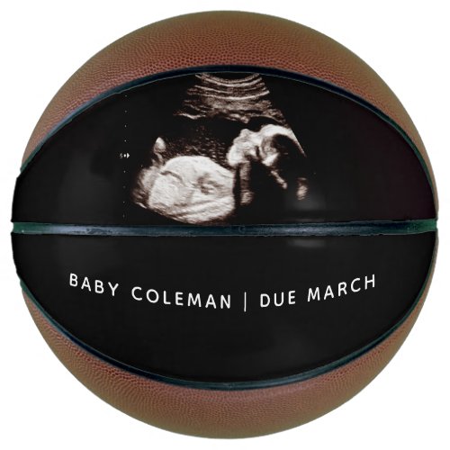 Pregnancy Announcement Baby Sonogram Photo Basketball