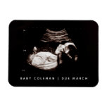 Pregnancy Announcement Baby Sonogram Photo Magnet at Zazzle