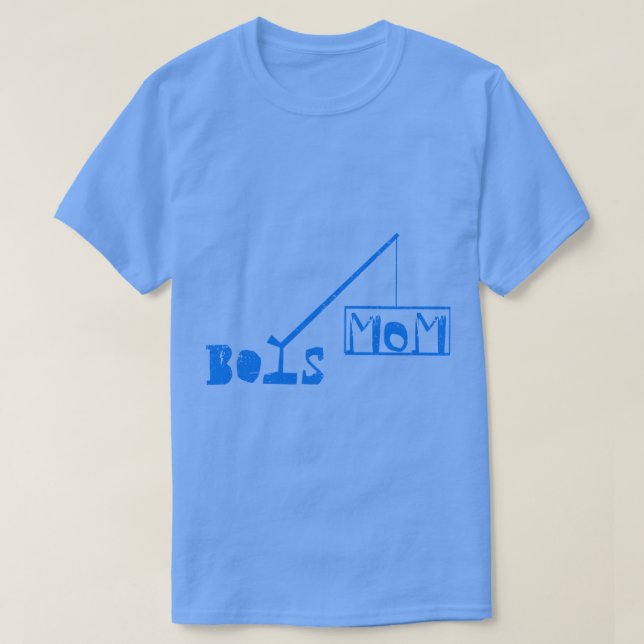 Pregnancy Announcement Boys Mom T-Shirt (Design Front)