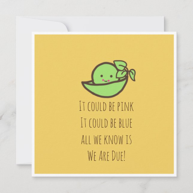 Pregnancy announcement card (Front)