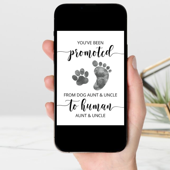 Pregnancy Announcement Card to Sister and Brother (Front Digital)