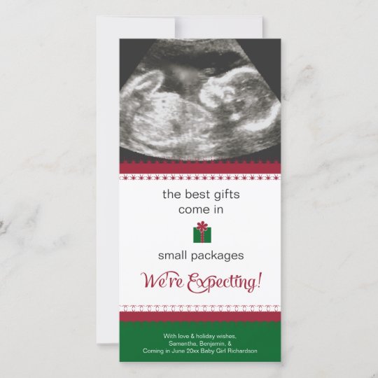 Pregnancy Announcement Christmas Card Zazzle