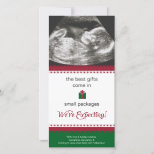 Pregnancy Announcement Christmas Card