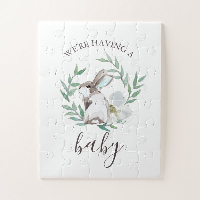 Pregnancy Announcement Easter Jigsaw Puzzle (Vertical)