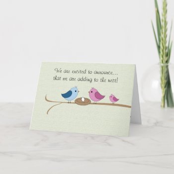 Pregnancy Announcement Filling The Nest by FuzzyFeeling at Zazzle