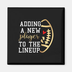 Pregnancy Announcement Football Thanksgiving Fall  Magnet