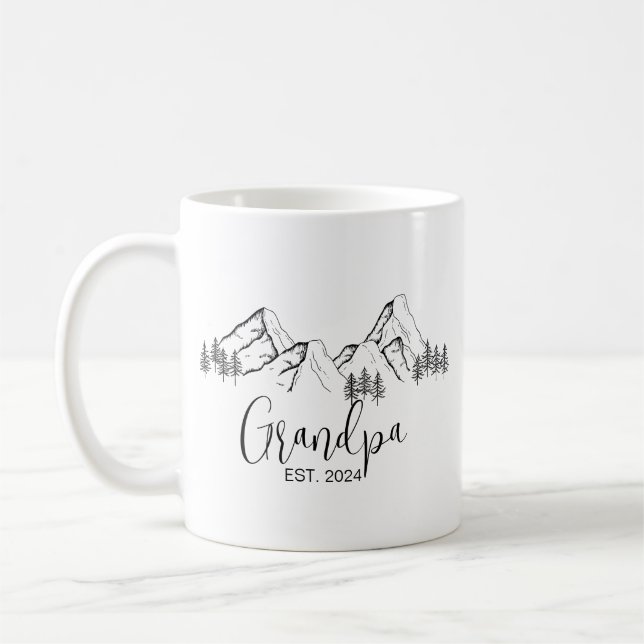 Pregnancy Announcement For Grandparents Coffee Mug (Left)