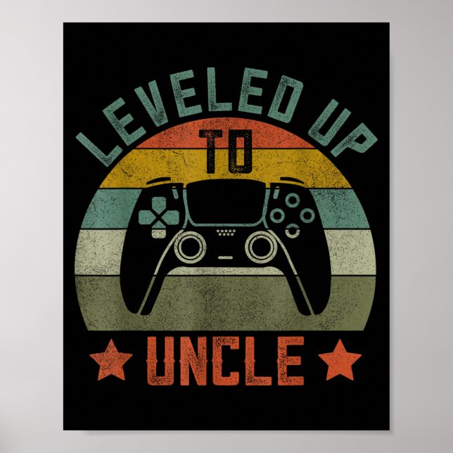 Pregnancy Announcement Gamer Apparel, Funny New Un Poster (Front)