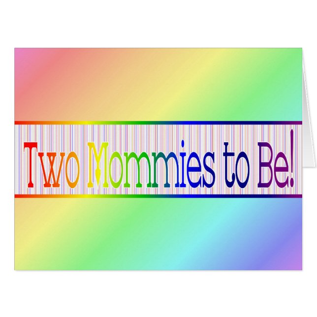 Pregnancy Announcement Gay/Lesbian (Front Horizontal)