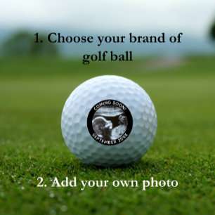 Pregnancy Announcement Gender Reveal Sonogram Golf Balls