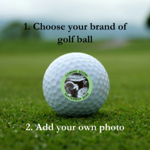 Pregnancy Announcement Gender Reveal Sonogram Golf Balls