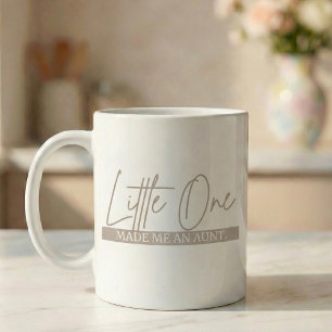 Pregnancy Announcement Gift Aunt Little One Coffee Mug
