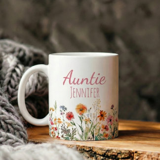 pregnancy announcement gift auntie coffee mug