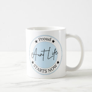 Pregnancy Announcement Gift For Aunt Proud Aunt Coffee Mug
