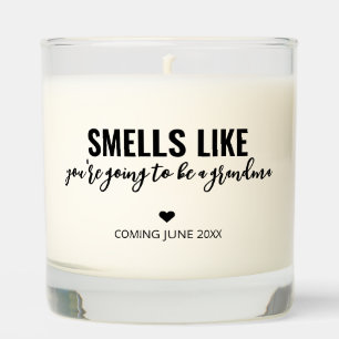 Pregnancy Announcement Gift for Grandma Scented Candle