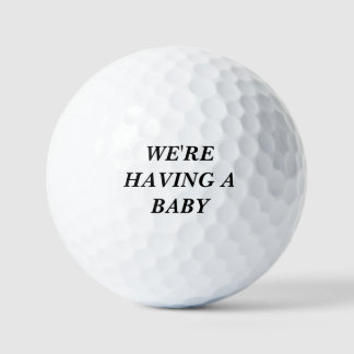 Pregnancy Announcement Golf Ball