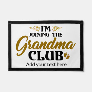 Pregnancy Announcement Grandma Elegant Custom Pennant