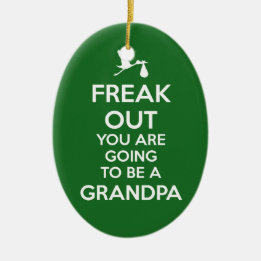 Pregnancy Announcement Grandpa Ornament Christmas
