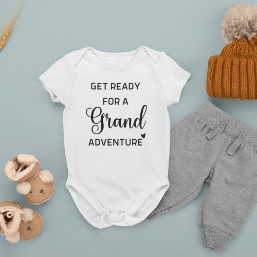 Pregnancy Announcement Grandparents Baby Bodysuit