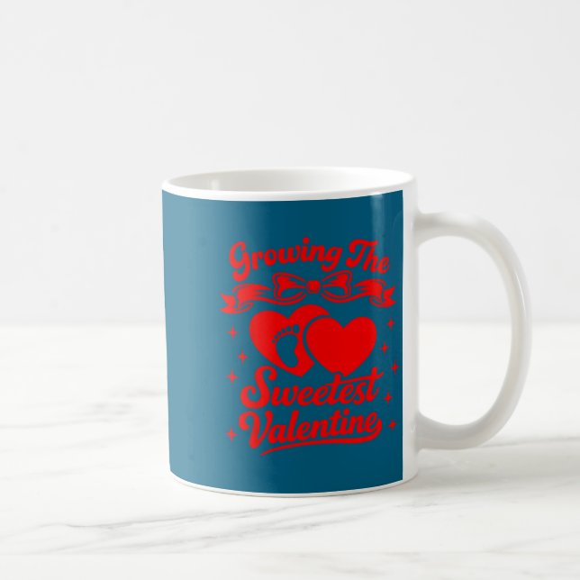 Pregnancy Announcement Growing The Sweetest Valent Coffee Mug (Right)