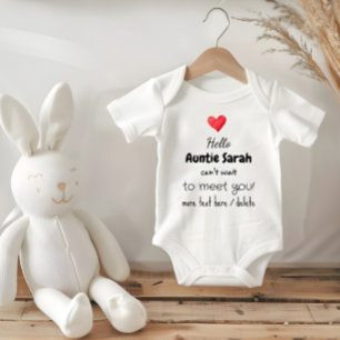 Pregnancy Announcement Idea, Future Aunt, Uncle,   Baby Bodysuit