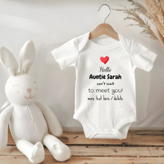 Pregnancy Announcement Idea, Future Aunt, Uncle,   Baby Bodysuit