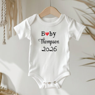 Pregnancy Announcement Idea, Personalized w. Name, Baby Bodysuit