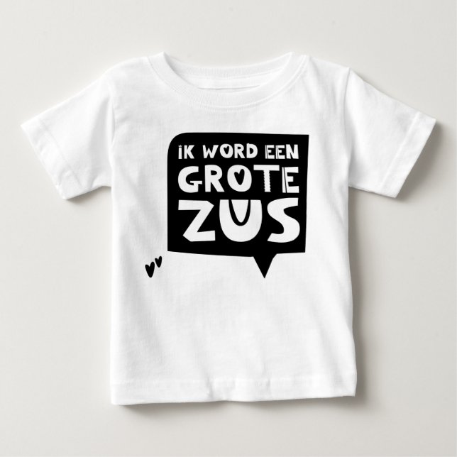 Pregnancy announcement: I'm going to be a big sist Baby T-Shirt (Front)
